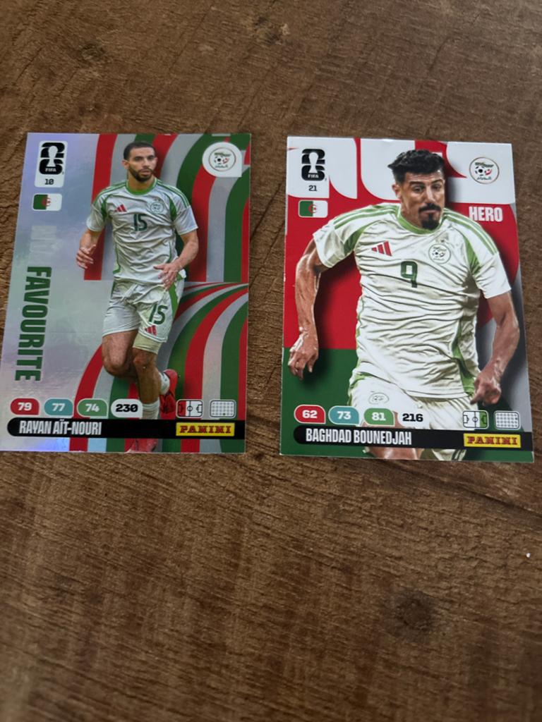 Panini Adrenalyn WK 2026 Spelerskaarten Algerije, Verzamelen, Sportartikelen en Voetbal, Ophalen of Verzenden, Nieuw, Overige sporten