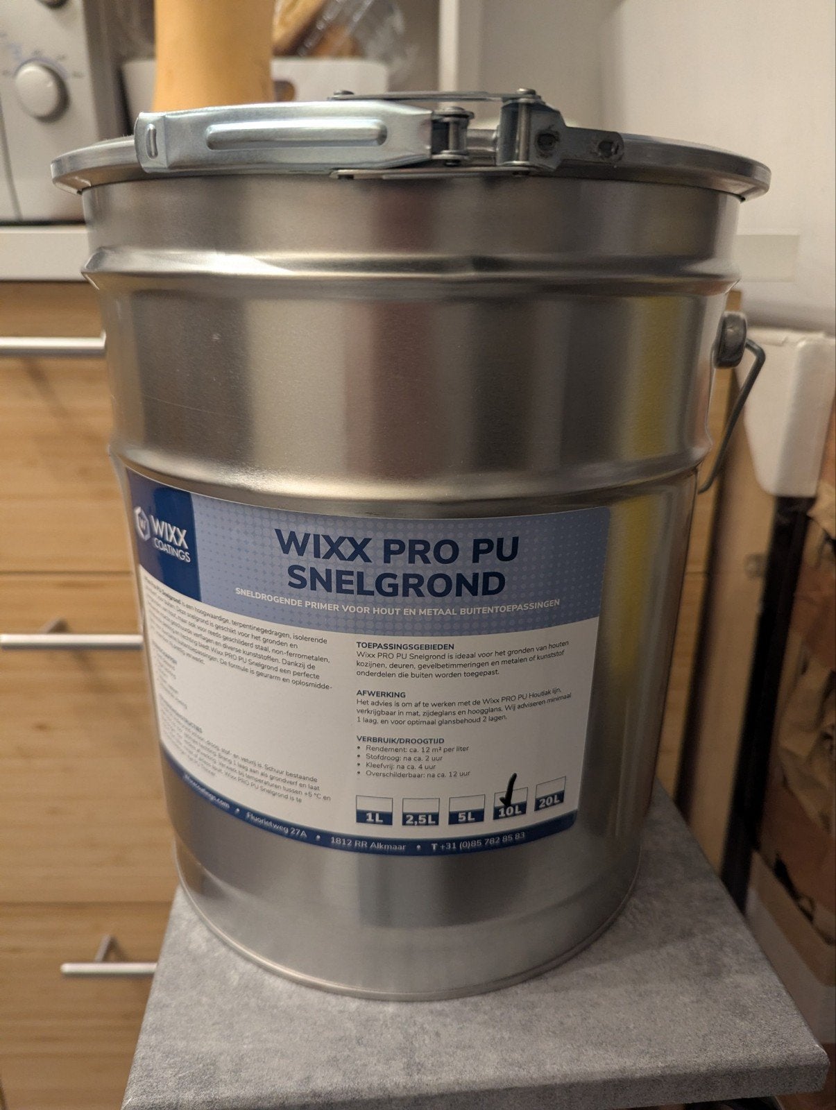 Wixx PRO PU Snelgrond, wit / Fast Primer 10 l, white, Ophalen, Nieuw, Wit