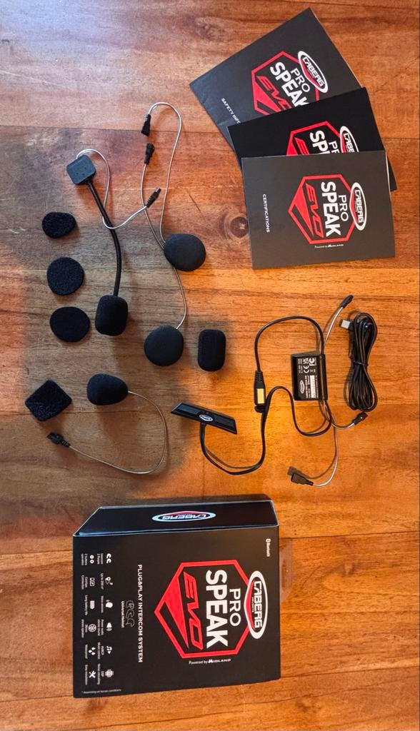 Caberg Pro Speak Evo Motorhelm Intercom Headset- ZGAN!, Ophalen of Verzenden, Zo goed als nieuw