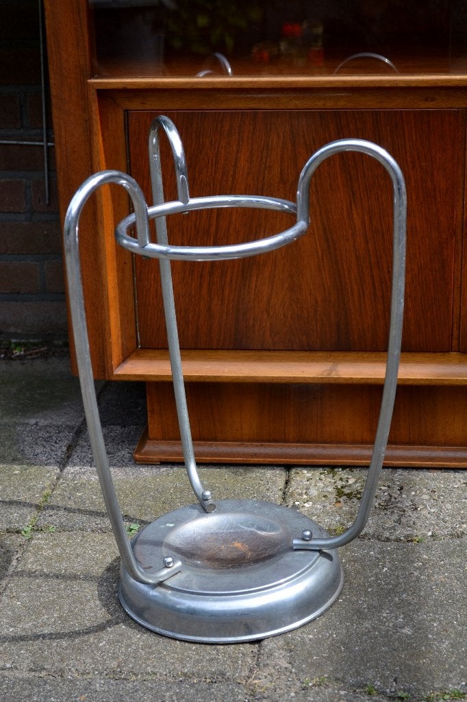 Vintage Metalen Houder art deco, Ophalen, Zo goed als nieuw, Metaal
