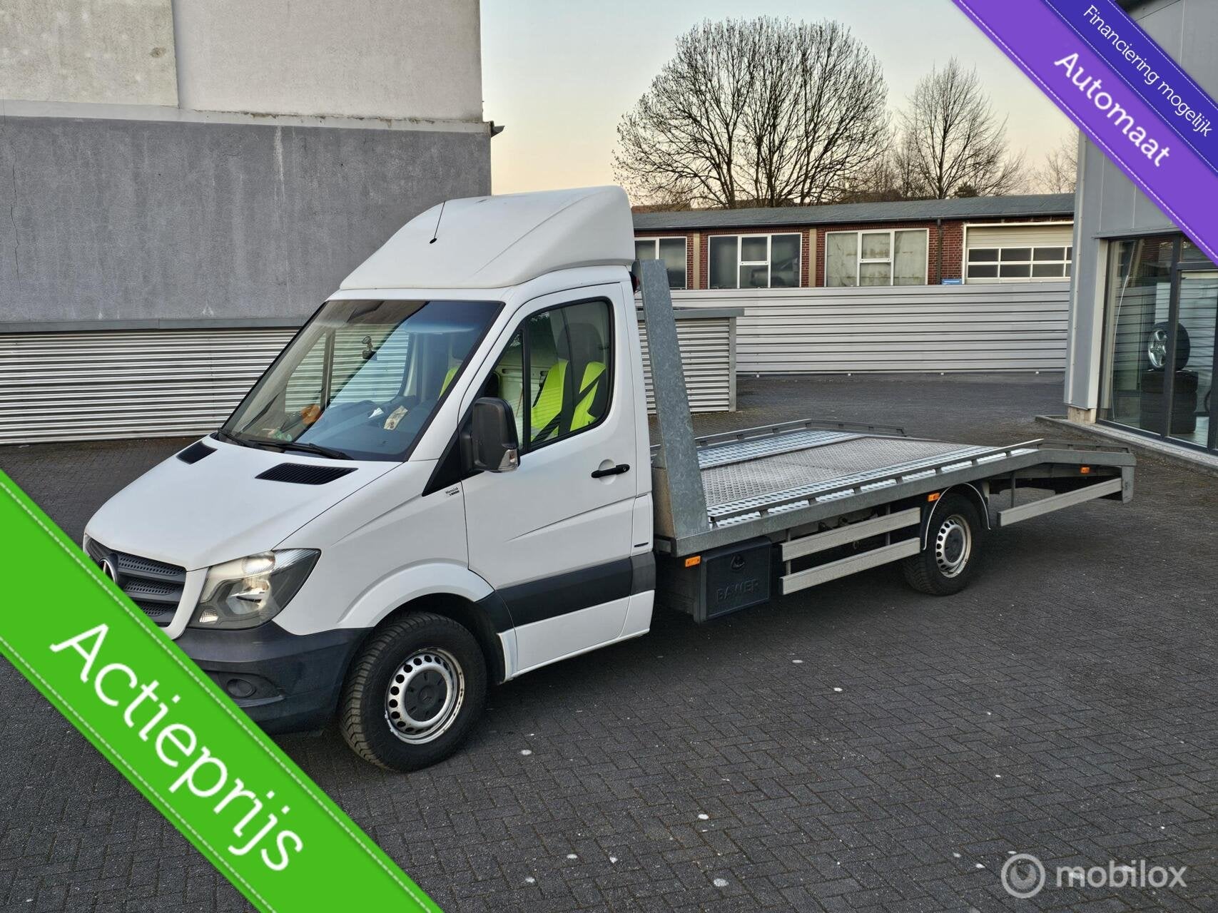 Oprijwagen Mercedes Sprinter Automaat 516 2.2 CDI, Auto's, Gebruikt, Euro 6, 4 cilinders, 2000 kg