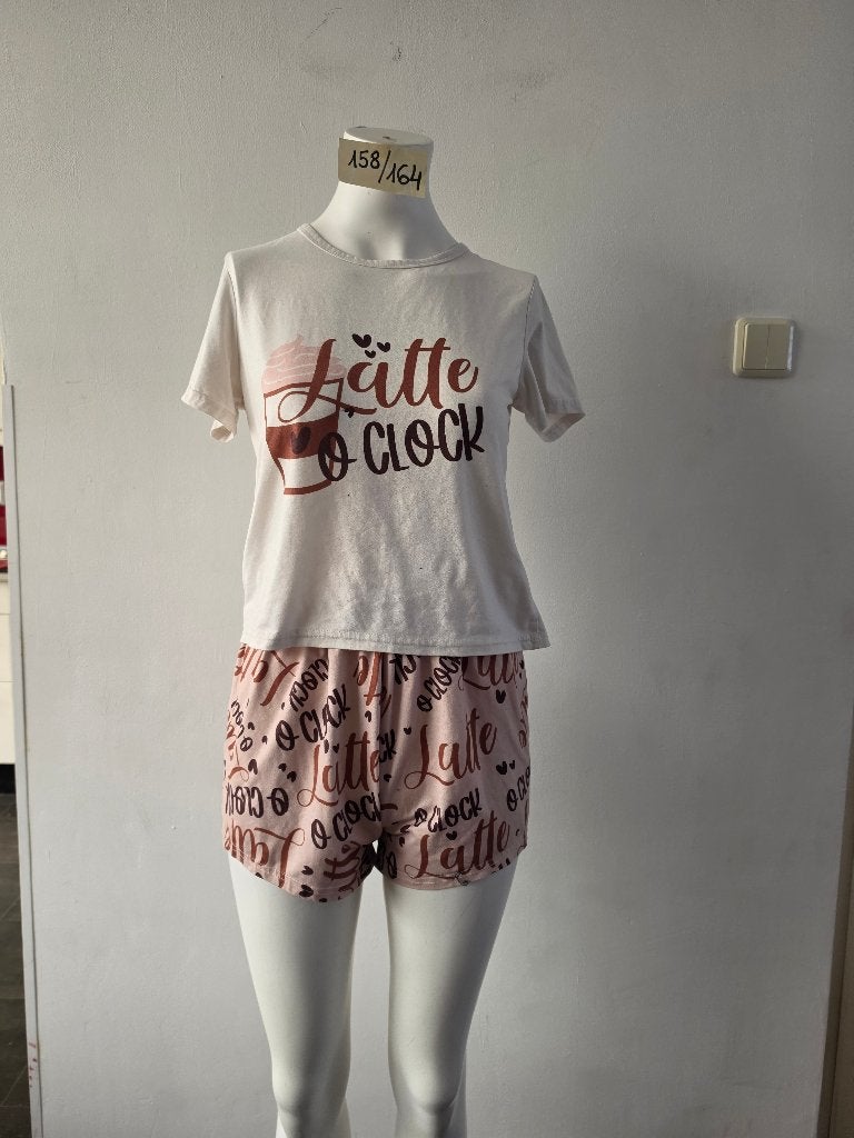 Tweedelige pyjama maat 158/164, Ophalen of Verzenden, Zo goed als nieuw, Meisje, Nacht- of Onderkleding