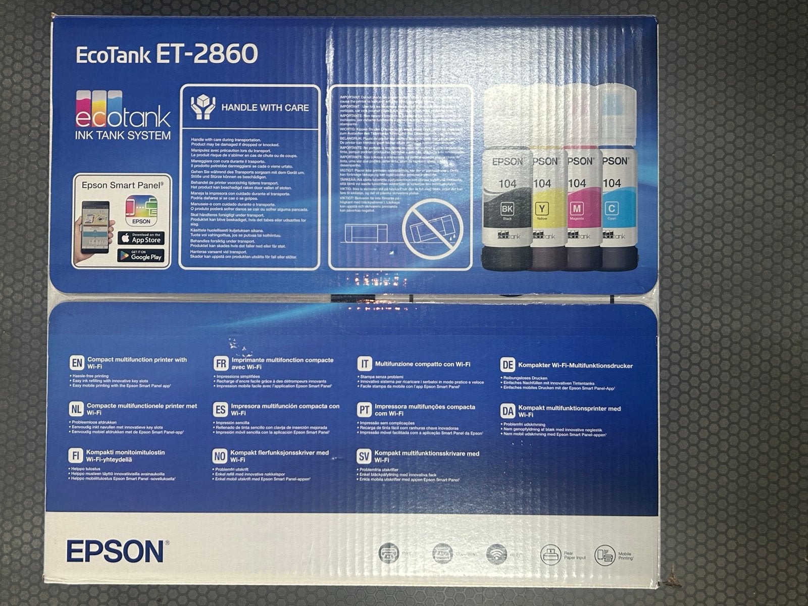 Epson EcoTank ET-2860 All-in-One Printer met Wi-Fi, Computers en Software, Printers, Nieuw, All-in-one, Inkjetprinter, Kleur printen