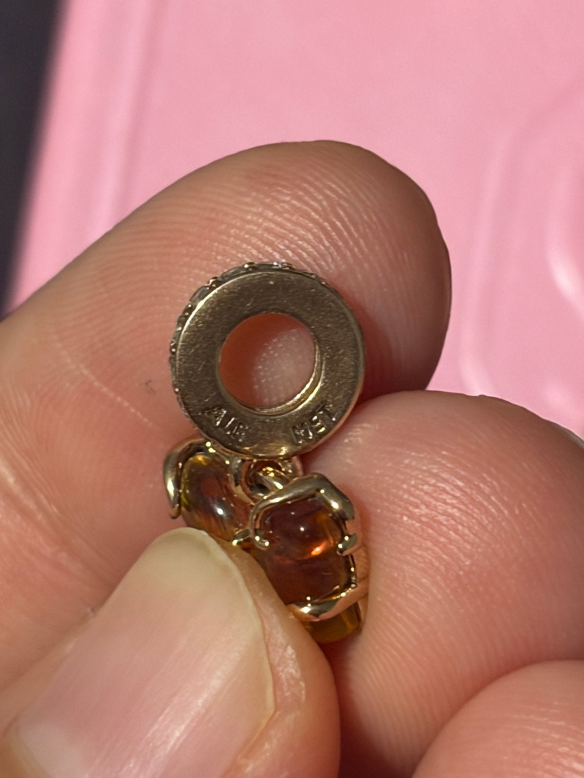 Pandora Rose Gold Plated Vlinder Bedel, Sieraden, Tassen en Uiterlijk, Overige materialen, Pandora, Ophalen of Verzenden, Zo goed als nieuw
