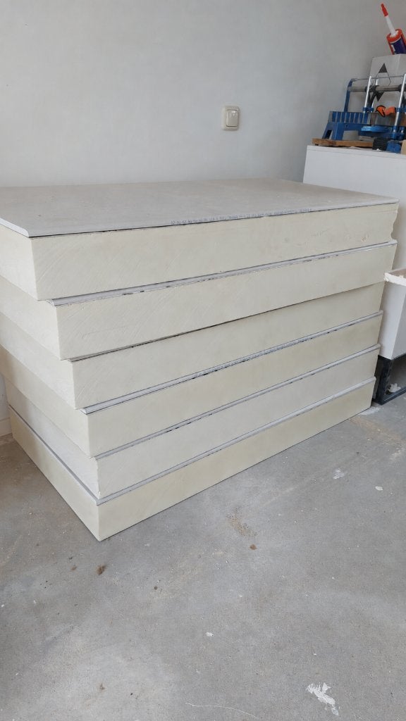 PIR isolatieplaten met gips 120mm 1200x600mm - 6 stuks NIEUW, Doe-het-zelf en Verbouw, Platen en Panelen, Ophalen, Nieuw, Overige materialen
