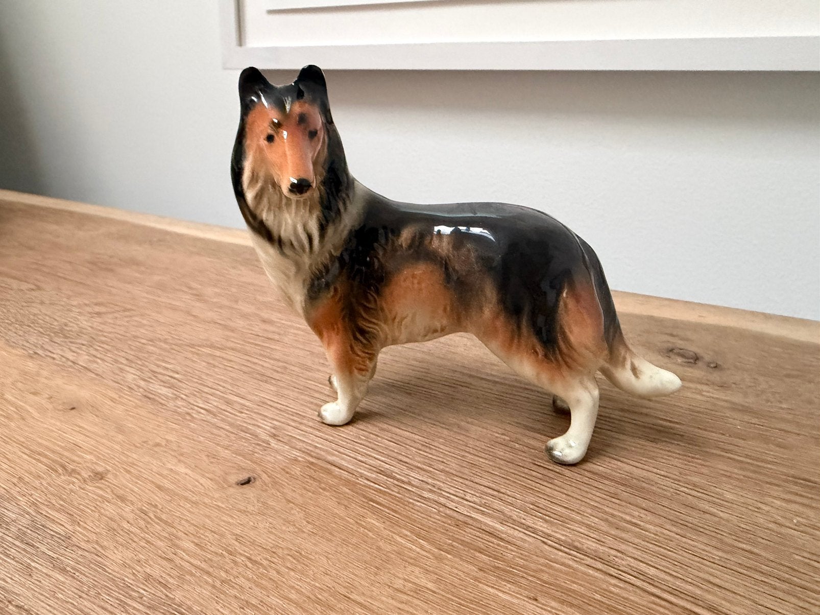 Beeldje van porseleinen Collie West Germany, Ophalen of Verzenden, Zo goed als nieuw, Dier