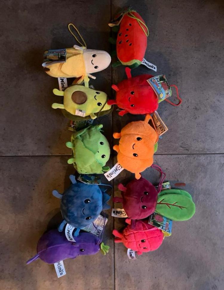 Lidl Mini's knuffels - fruit en groente - nieuw, Overige typen, Nieuw, Ophalen of Verzenden, Met label
