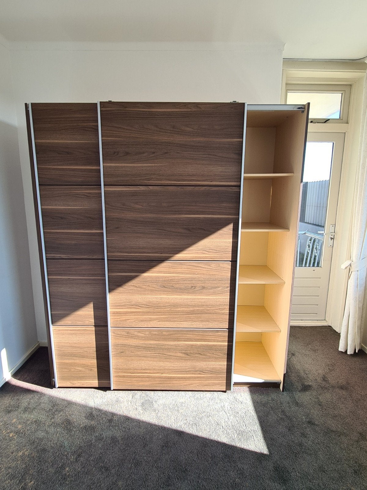 ikea kledingkast met hanggedeelte en planken, Ophalen, Gebruikt, 200 cm of meer, Met plank(en)