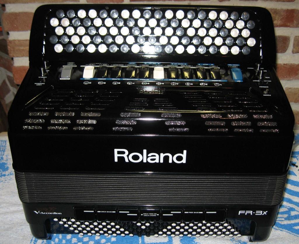 Accordeon Roland FR-3Xb digitale V-accordeon met MIDI, Met koffer, Zo goed als nieuw, Knopaccordeon, 120-bas