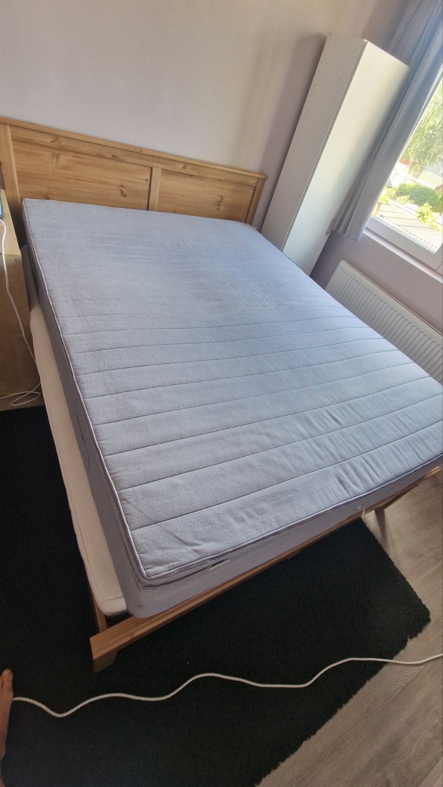Ikea Sultan Hogbo matras en topper, 150x200 cm, Gebruikt, Tweepersoons, Ophalen of Verzenden, Overige maten