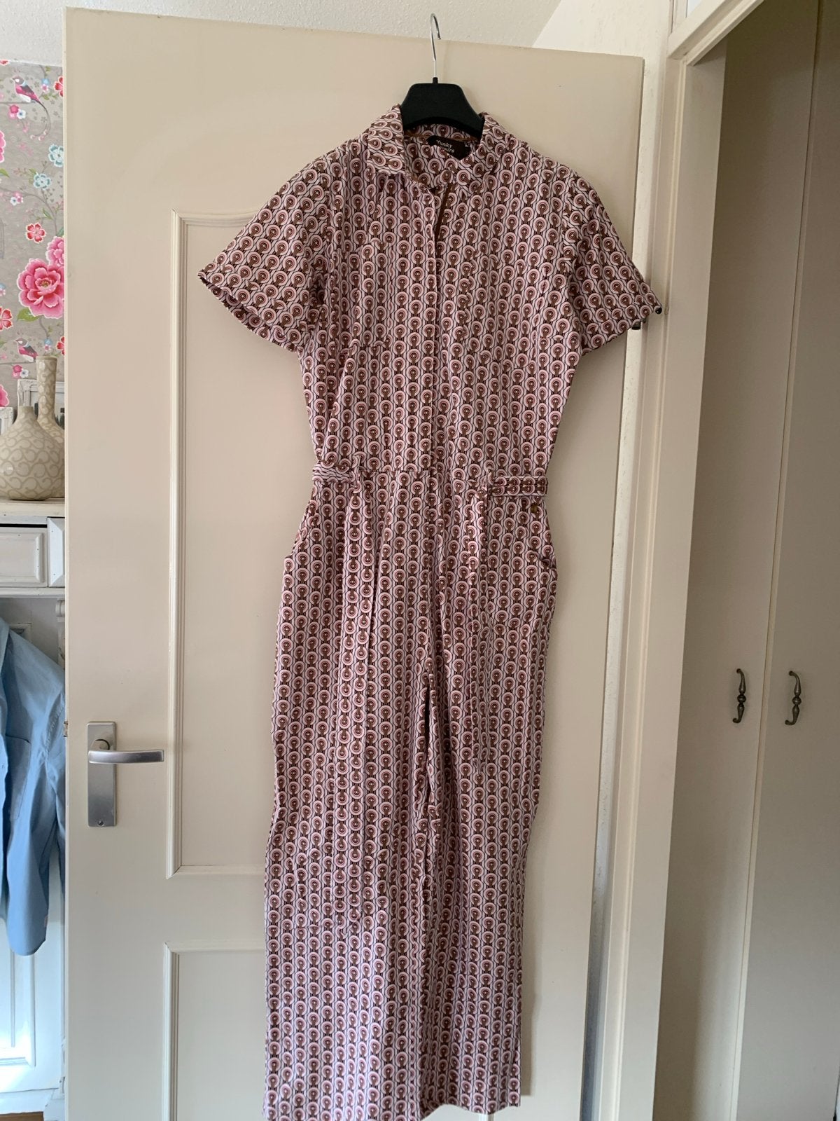 4funkyflavours jumpsuit met rits en strikceintuur maat L, Kleding | Dames, Ophalen of Verzenden, Zo goed als nieuw, Maat 38/40 (M)