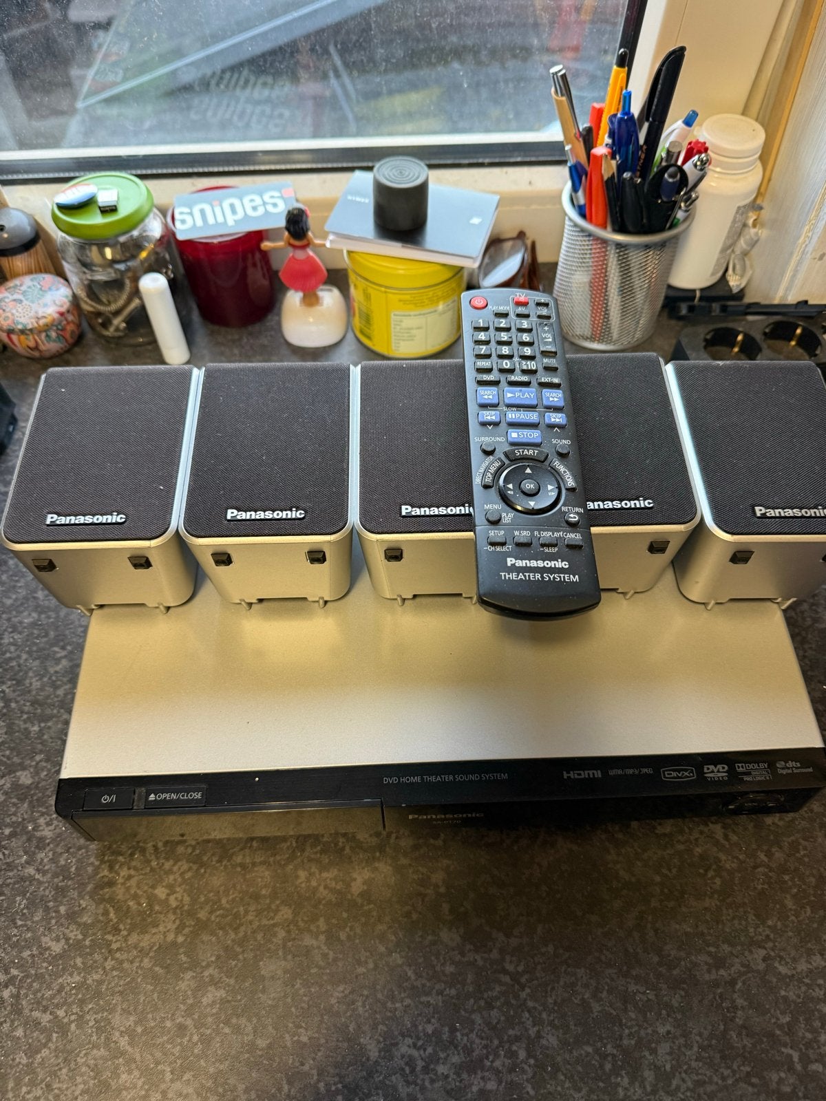 Panasonic Home Theater Systeem met DVD-speler en 5.1 geluid, Gebruikt, Panasonic, 70 watt of meer, Ophalen of Verzenden