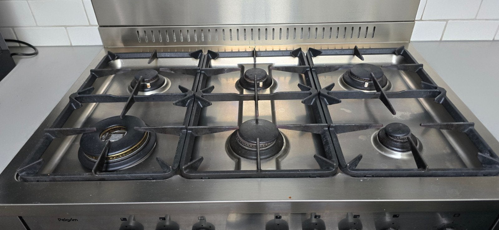 Pelgrim Vrijstaand Gasfornuis met Oven - RVS, Gebruikt, 60 cm of meer, Ophalen of Verzenden, Gas