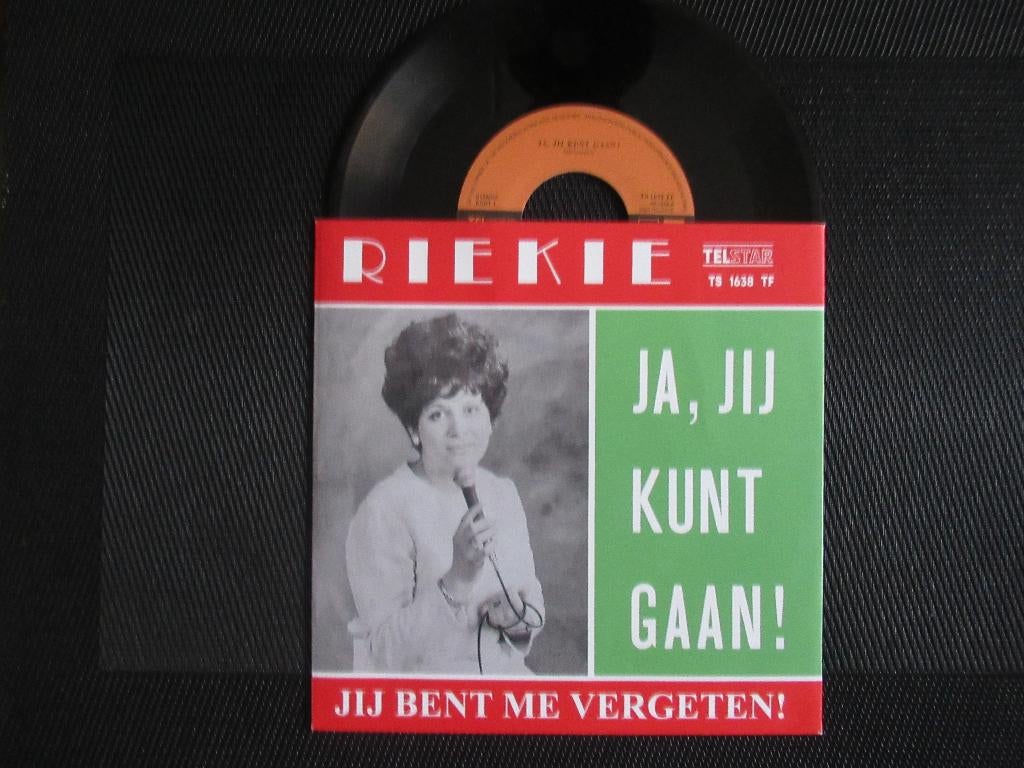 RIEKIE # JA JIJ KUNT GAAN/JE BENT ME VERGETEN ( TELSTAR), 7 inch, Ophalen of Verzenden, Fotohoes, Levenslied of Smartlap