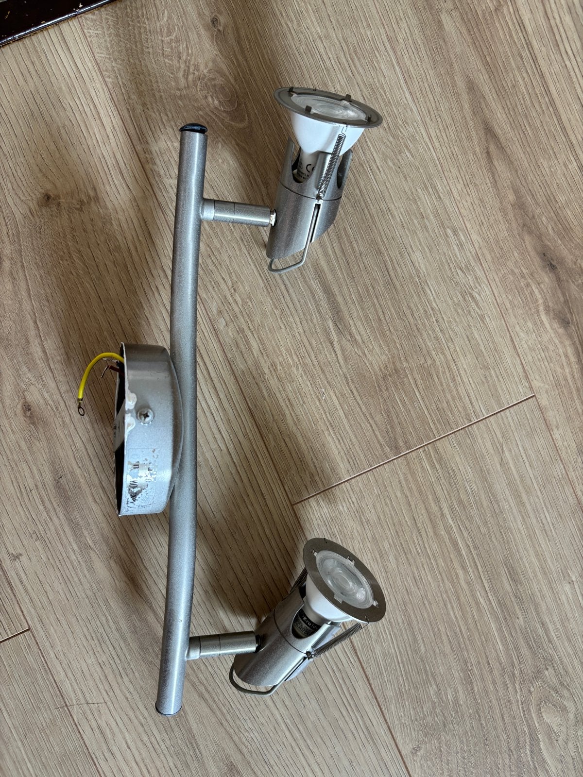Moderne IKEA spotlamp met 2 verstelbare spots, Ophalen, Gebruikt, GU10, Overige merken