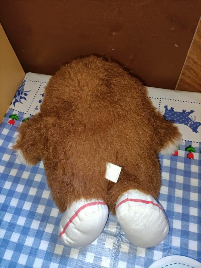 Samson knuffel bruine beer uit Sesamstrasse 28 cm groot, Ophalen of Verzenden, Zo goed als nieuw, Overige typen