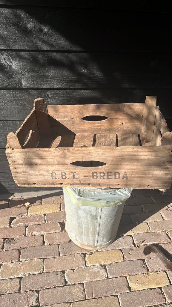 Echt fruit kistje uit Breda, Ophalen, Minder dan 30 cm, Rond, Zo goed als nieuw