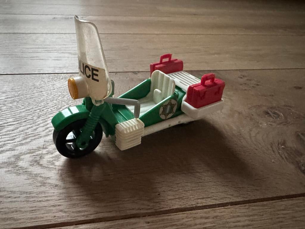 Vintage Playmobil Politie Motor Trike, Ophalen of Verzenden, Gebruikt