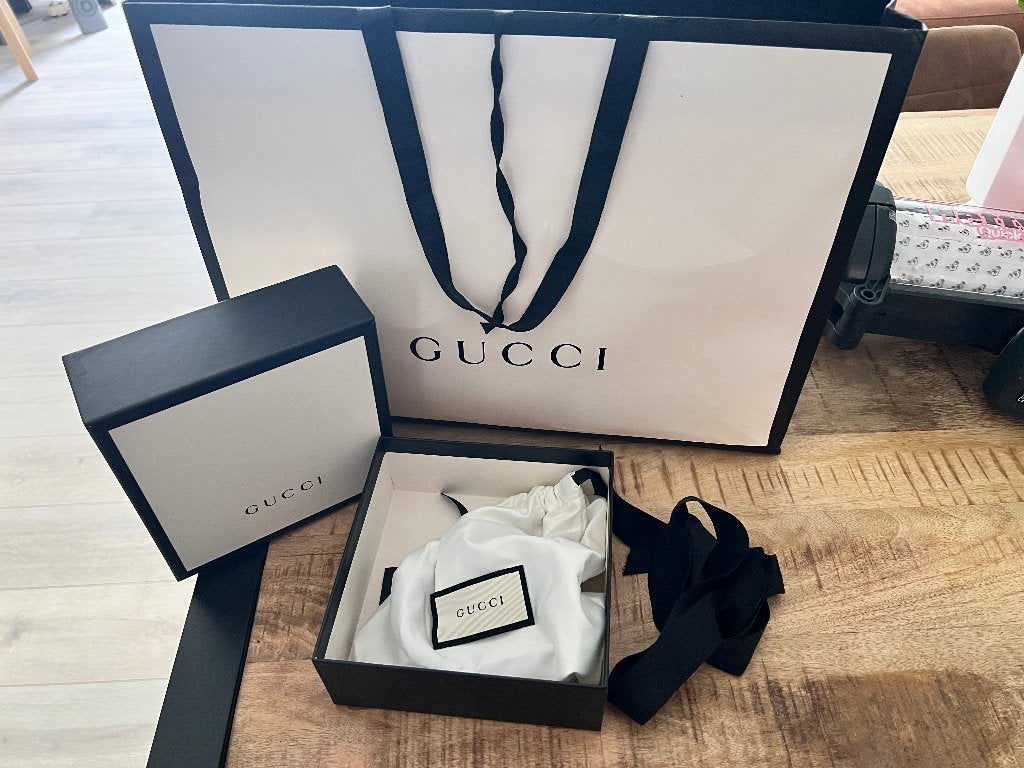 Gucci riem zwart, Kleding | Heren, Minder dan 95 cm, Ophalen of Verzenden, Zo goed als nieuw, Gucci
