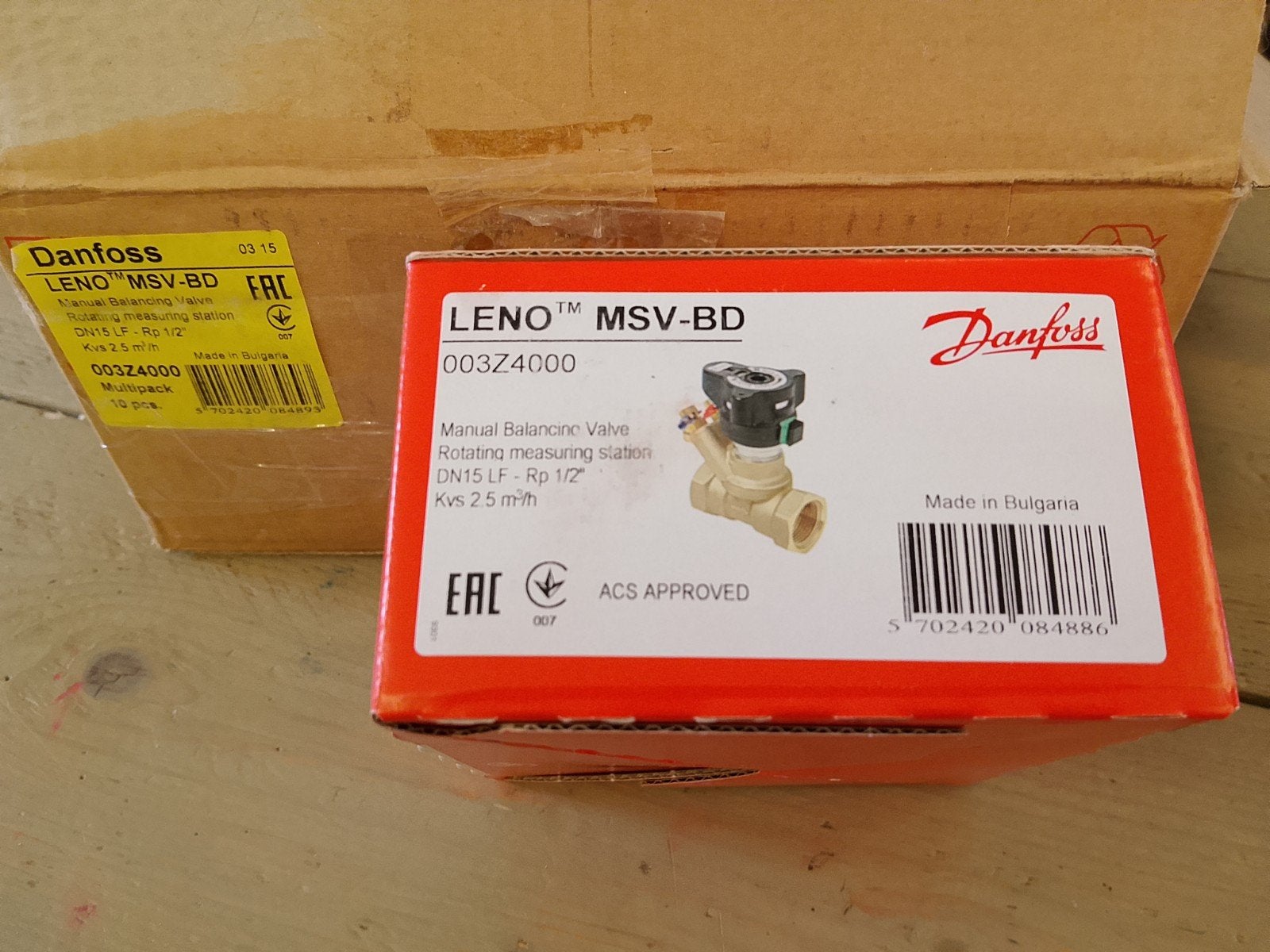 Danfoss LENO MSV-BD Handmatig Balansventiel DN15 LF, Minder dan 30 cm, Overige typen, Nieuw, Minder dan 60 cm