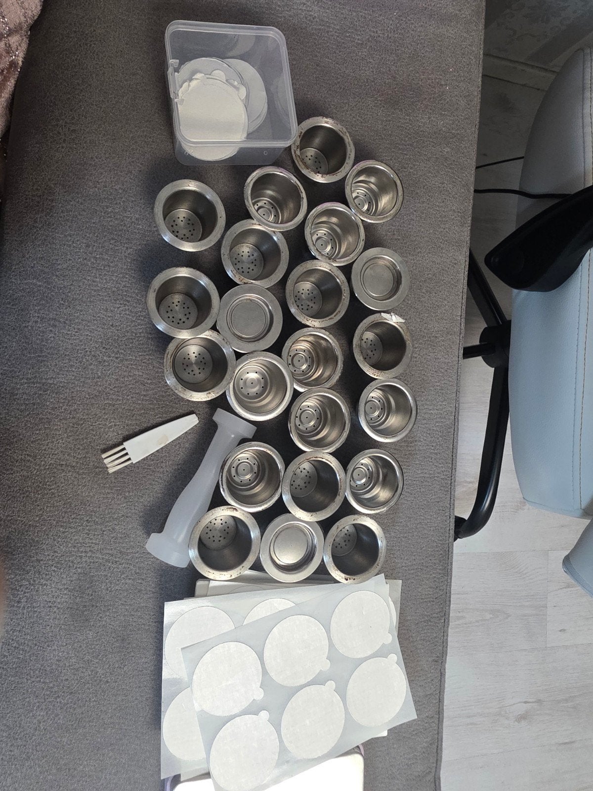 Hervulbare koffiecapsules met accessoires, Witgoed en Apparatuur, Ophalen of Verzenden, Gebruikt, Overige modellen, Gemalen koffie