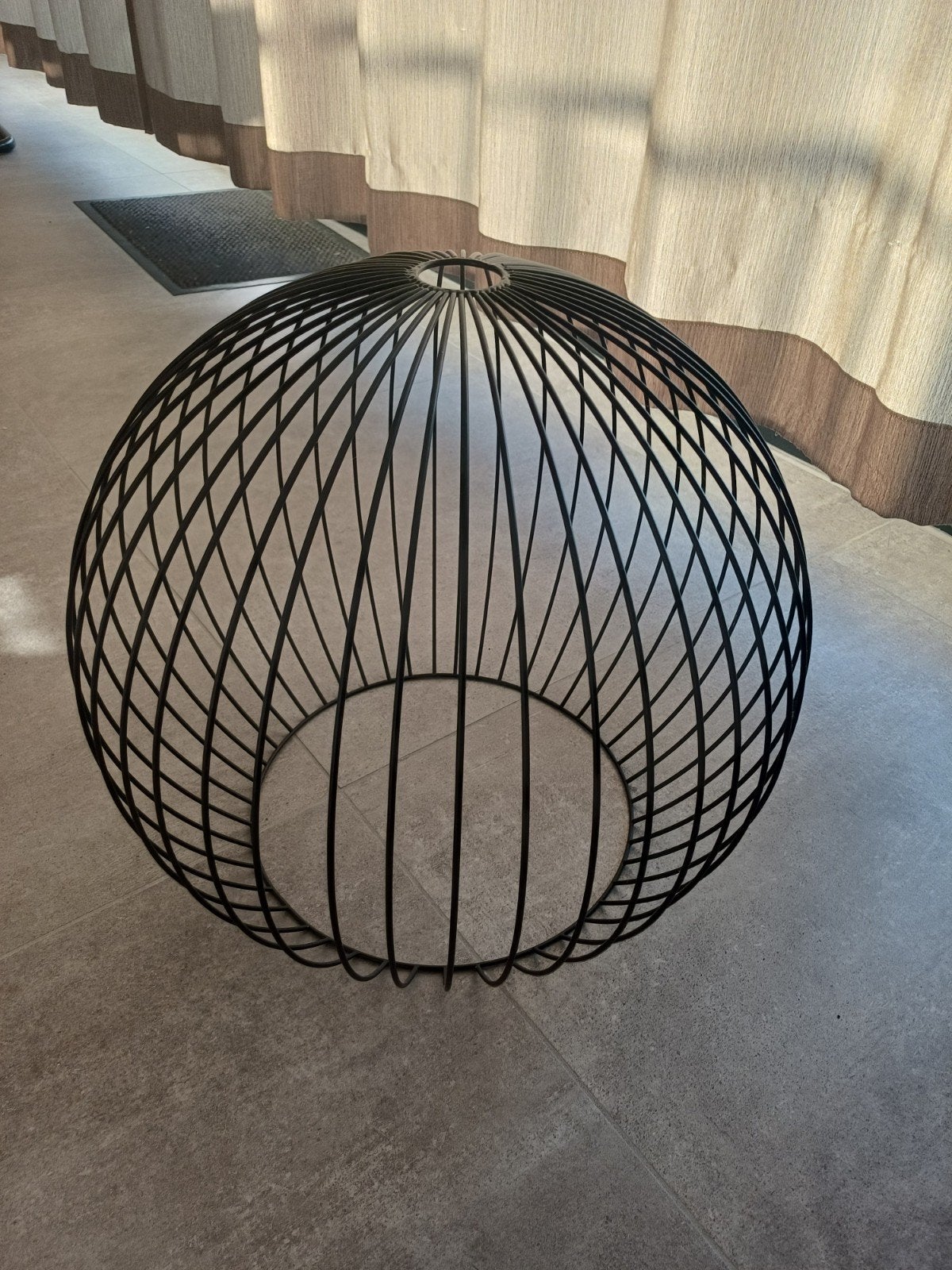 Lampenkap, Ophalen, Zwart, Rond