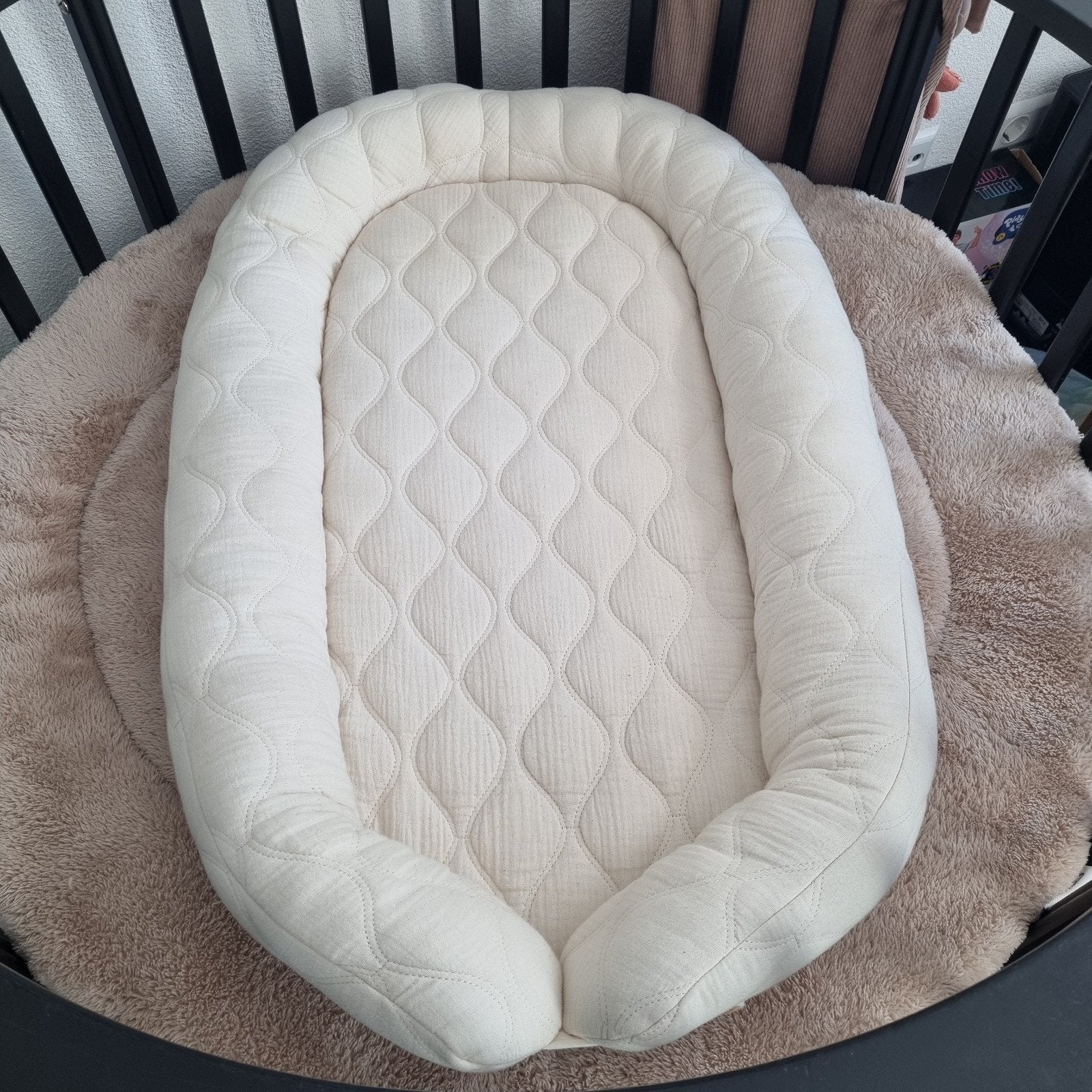 Nanami babynestje, wave cotton, off white, nieuwstaat, Kinderen en Baby's, Babywiegjes en Ledikanten, Ophalen of Verzenden, Nieuw