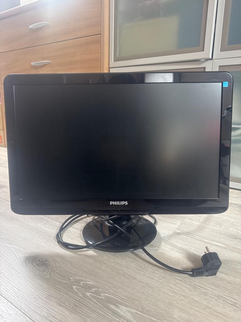 Philips 222E Full HD Monitor - Zo goed als nieuw, Computers en Software, Monitoren, Ophalen, Kantelbaar, Full HD, Zo goed als nieuw