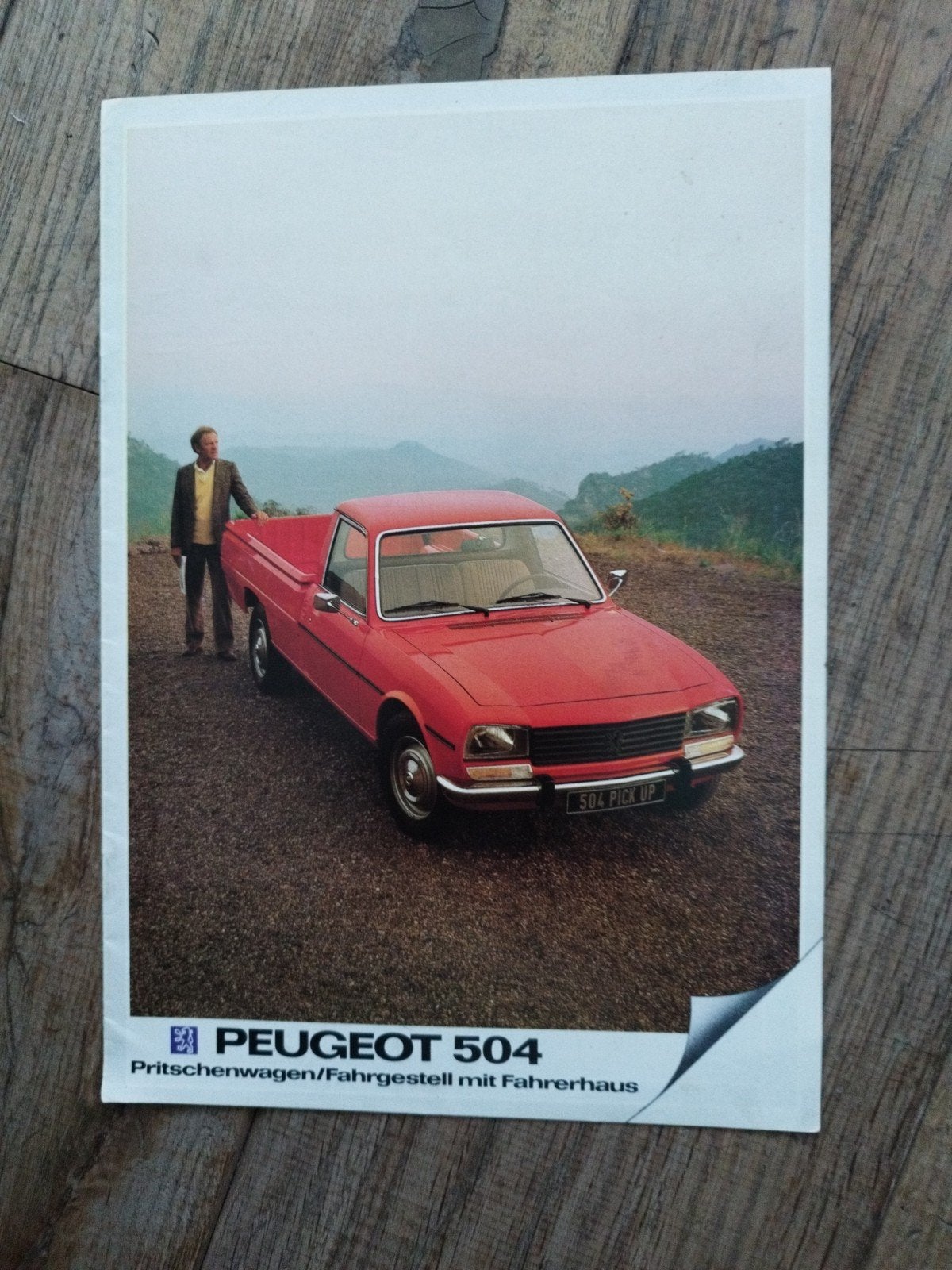 Peugeot 504 Pick-up brochure 1983 (Duits), Ophalen of Verzenden, Zo goed als nieuw, Peugeot, Peugeot
