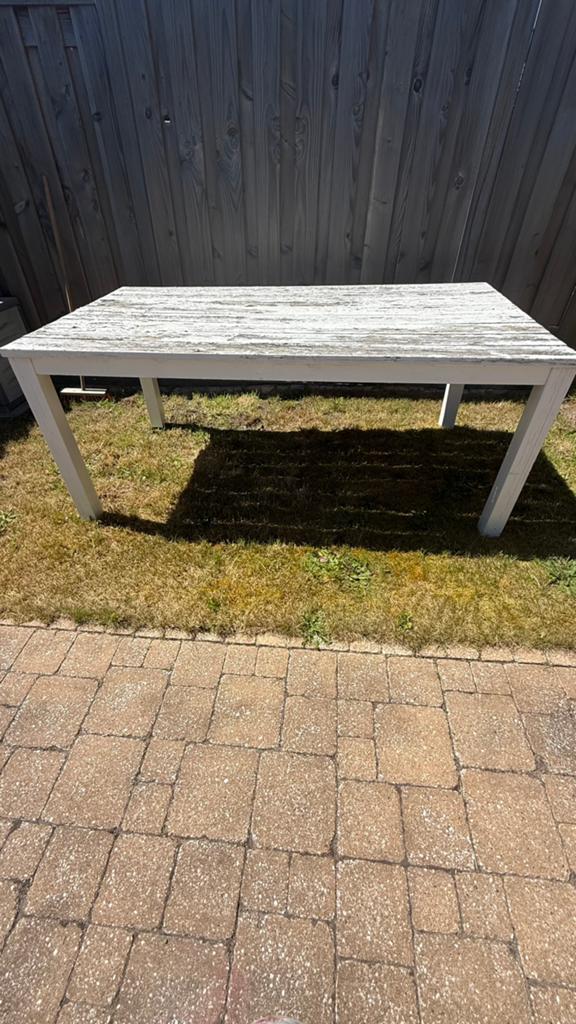 Tuintafel, Ophalen, Gebruikt, Rechthoekig, Hout