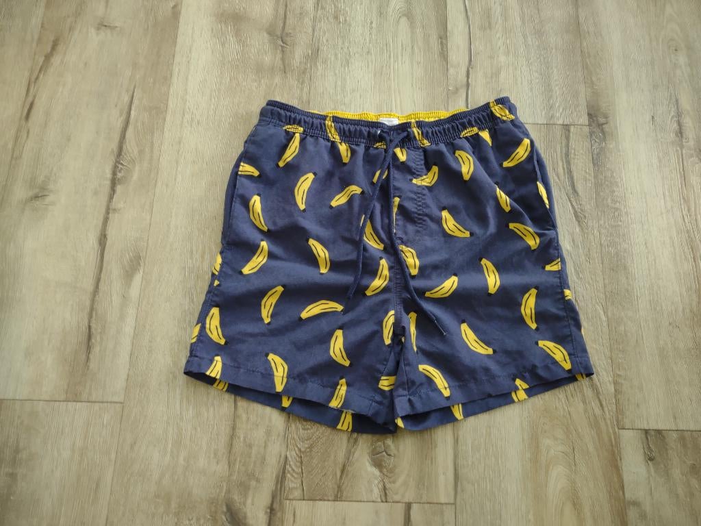 Mooie blauwe zwembroek, zwemshort met bananen van Hema, S., Kleding | Heren, Badmode en Zwemkleding, Hema, Blauw, Onb, Ophalen of Verzenden