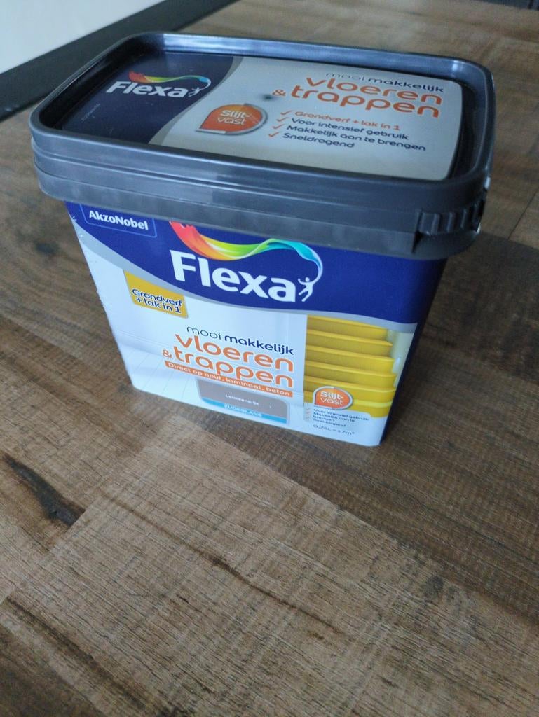 Flexa vloeren en trappen nieuw verzegeld, Nieuw, Ophalen of Verzenden, Lak, Grijs