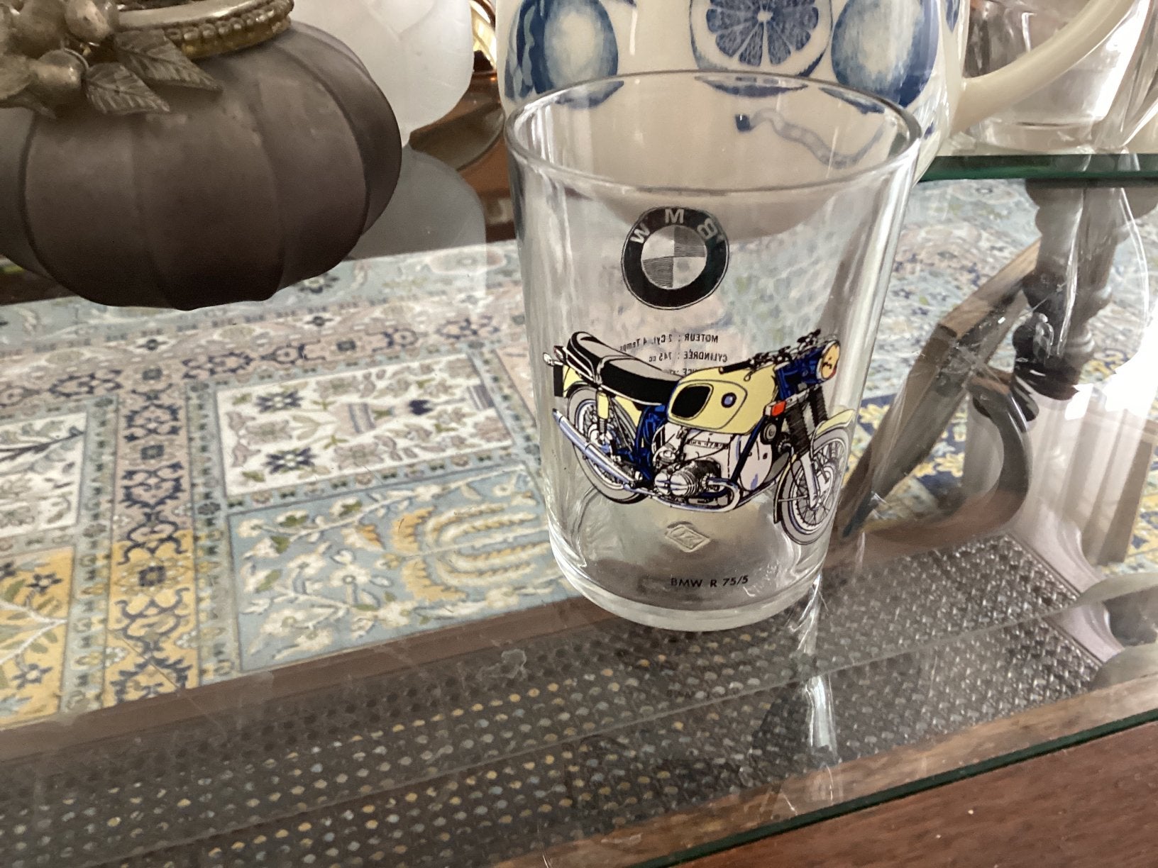 BMW Motor / glas hoog 8 cm, Ophalen of Verzenden, Zo goed als nieuw, Gebruiksvoorwerp
