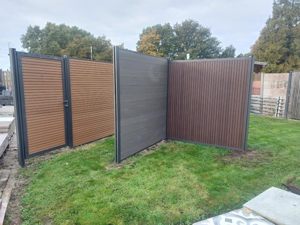 WPC schuttingpanelen tegen scherpe prijzen., Tuin en Terras, Ophalen, Nieuw, Aluminium, 1 tot 2 meter