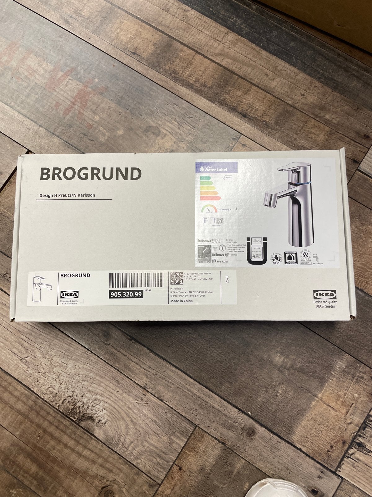 IKEA BROGRUND Wastafelkraan - Nieuw in doos, Ophalen of Verzenden, Nieuw, Chroom, Kraan