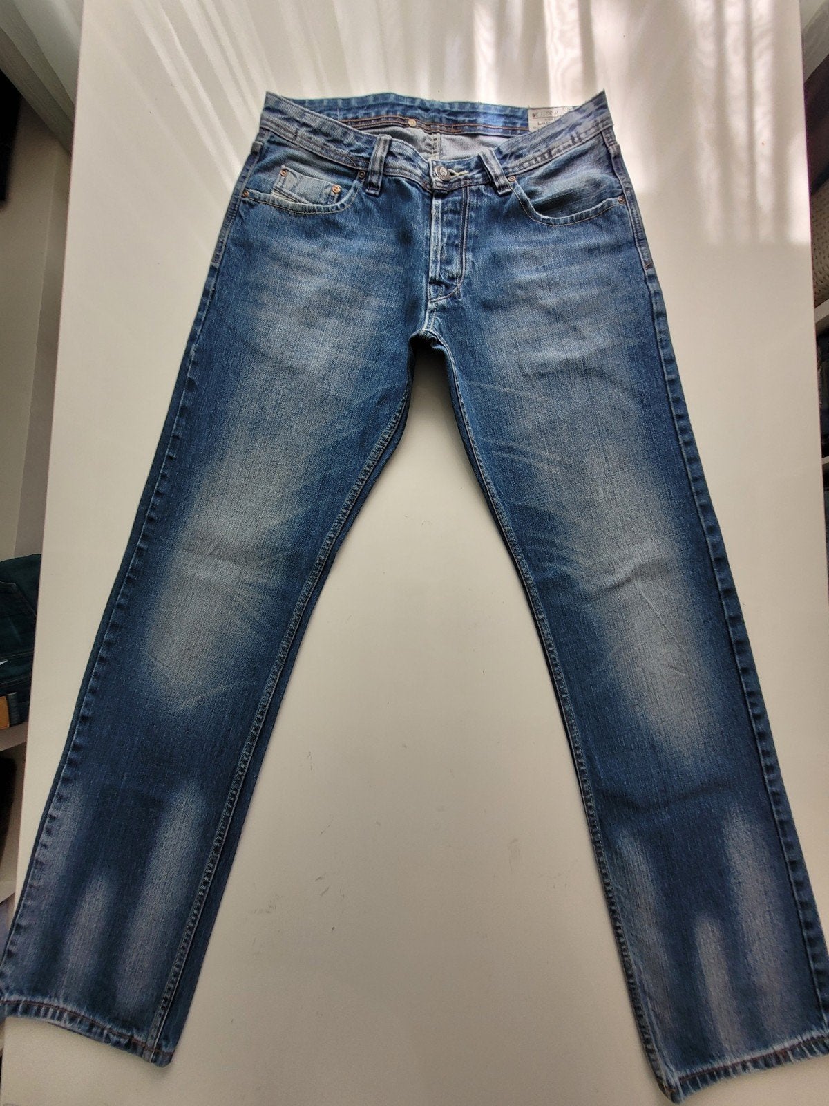 CLASSIC DIESEL LARKEE REGULAR STRAIGHT JEANS SIZE 32, Diesel, Blauw, W32 (confectie 46) of kleiner, Ophalen of Verzenden