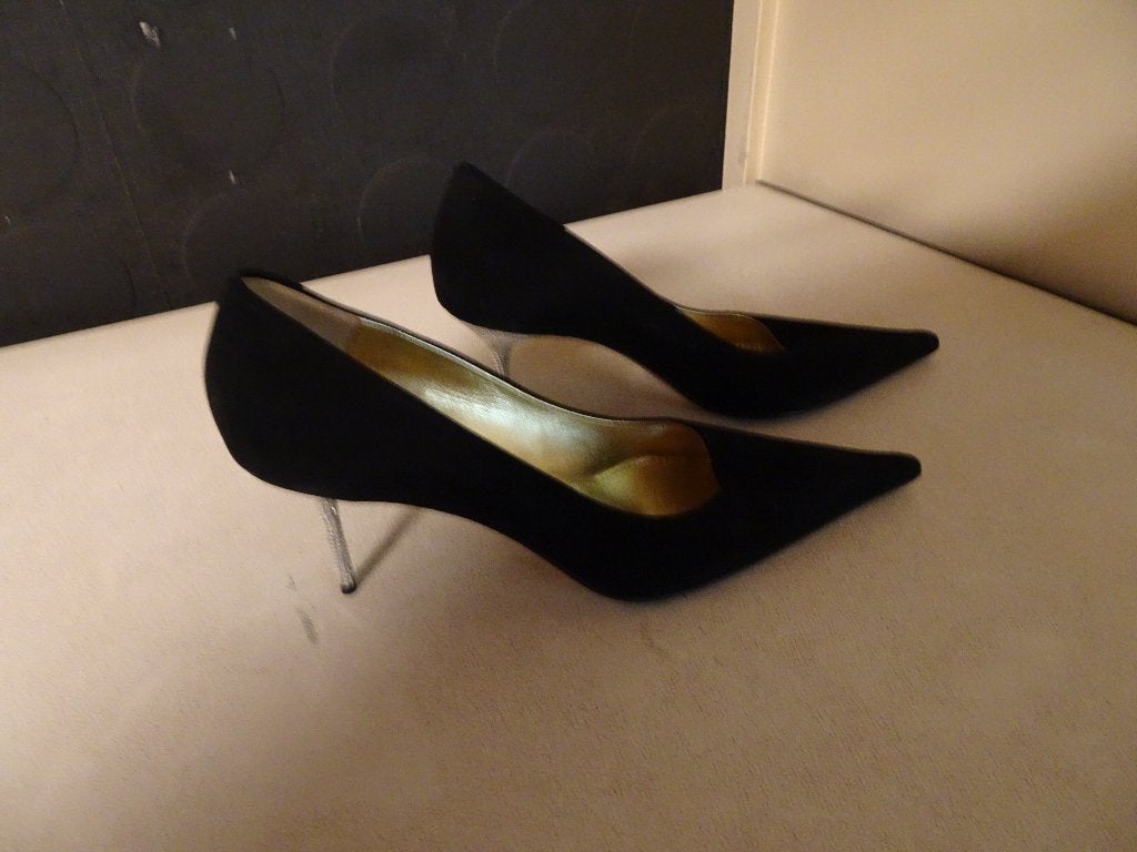 GIANMARCO LORENZI zwarte pumps met kristallen hak, Pumps, Verzenden, Zwart, Nieuw
