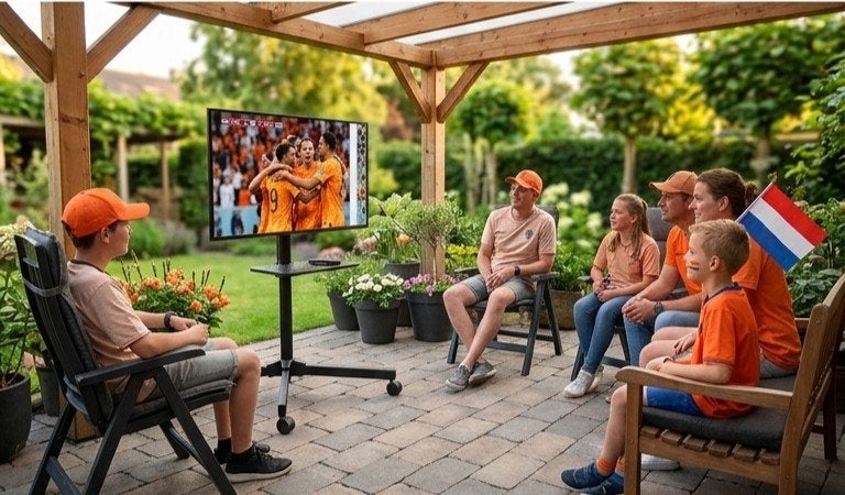 Nieuw!! Verrijdbaar tv standaard voor tuin, verenda, kinder, Ophalen, Nieuw