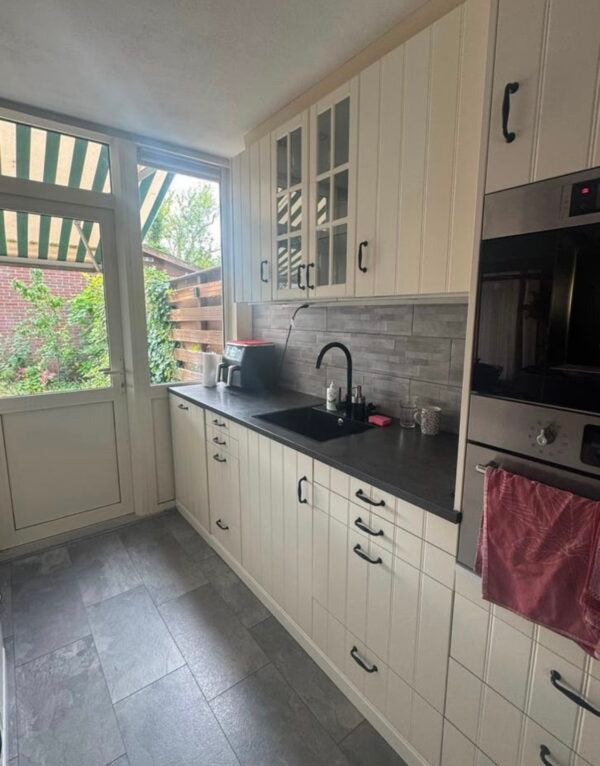 ✨ LANDELIJKE KEUKEN MET KOOKEILAND     ✨, Huis en Inrichting, Wit, Dubbelwandige keuken, Ophalen of Verzenden, Zo goed als nieuw