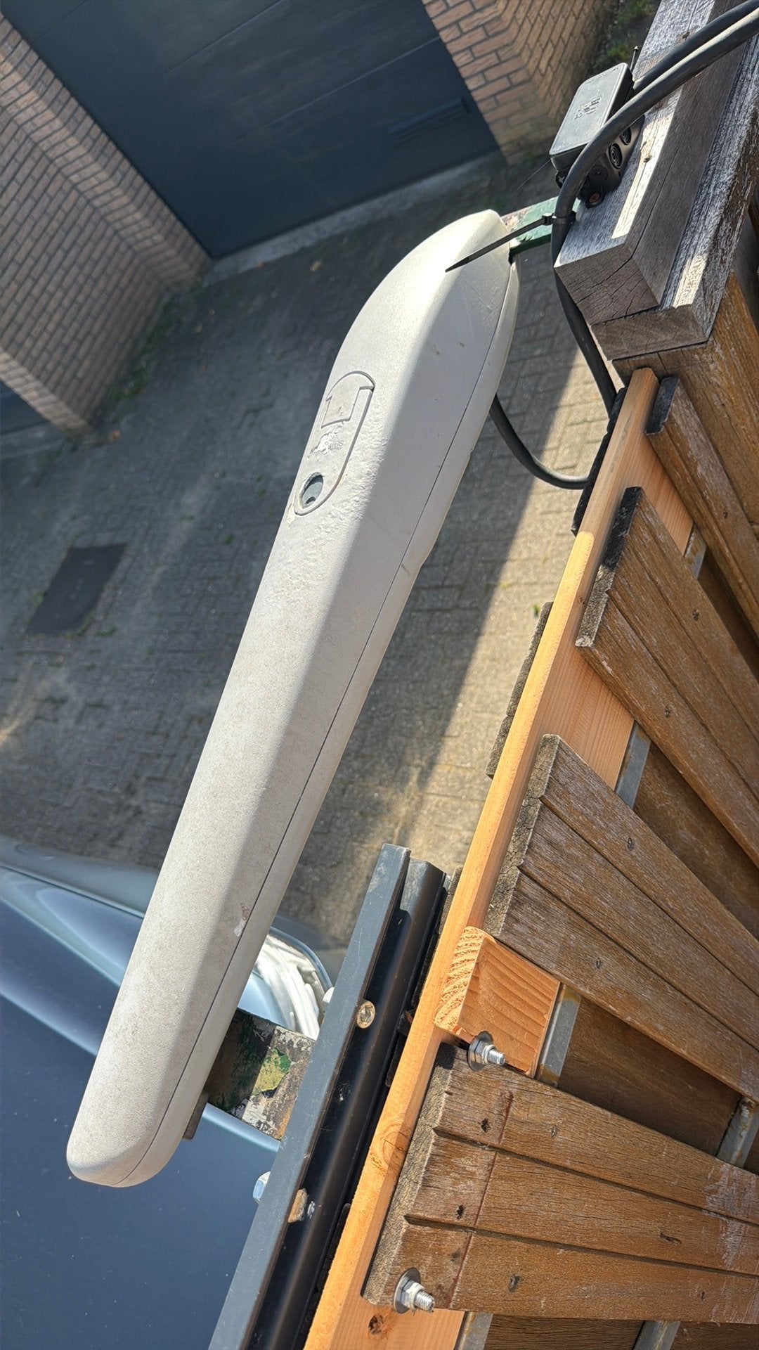 Kinggates couper poortaandrijving, Ophalen of Verzenden, Hout, 200 cm of meer, Draaipoort
