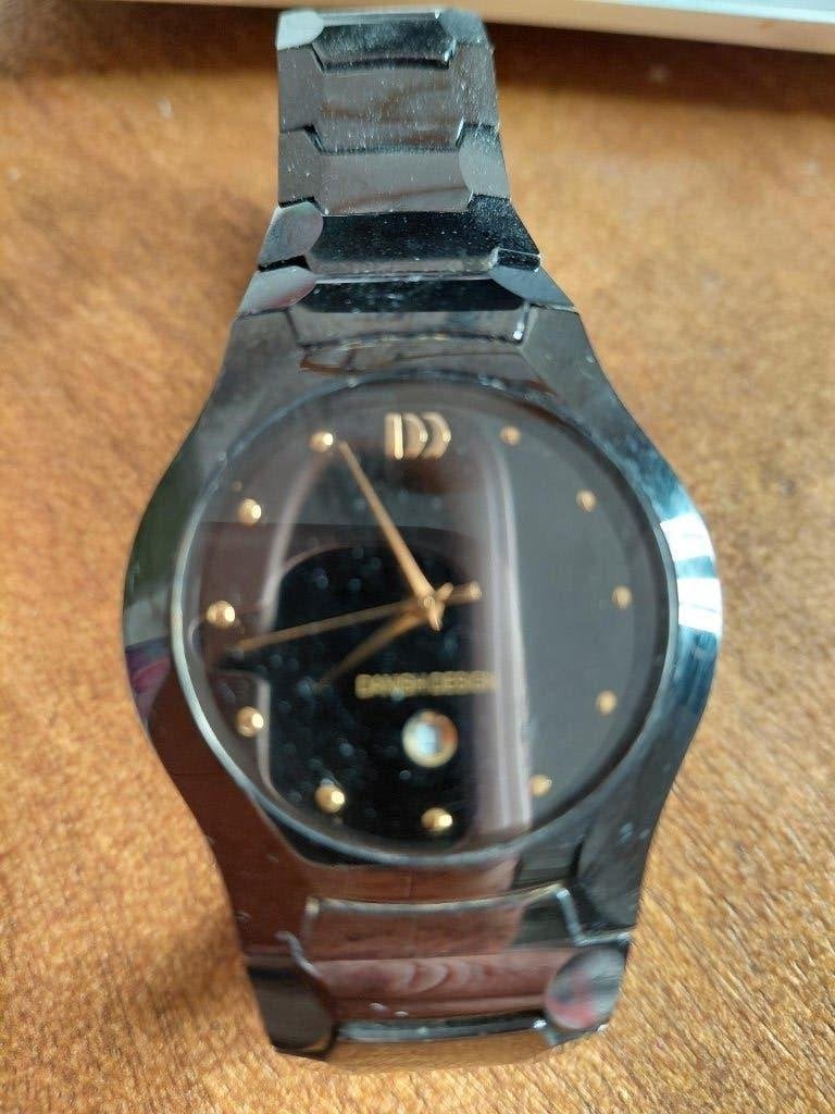 horloge dames danish design saphire zwart, Overige merken, Overige materialen, Polshorloge, Overige materialen