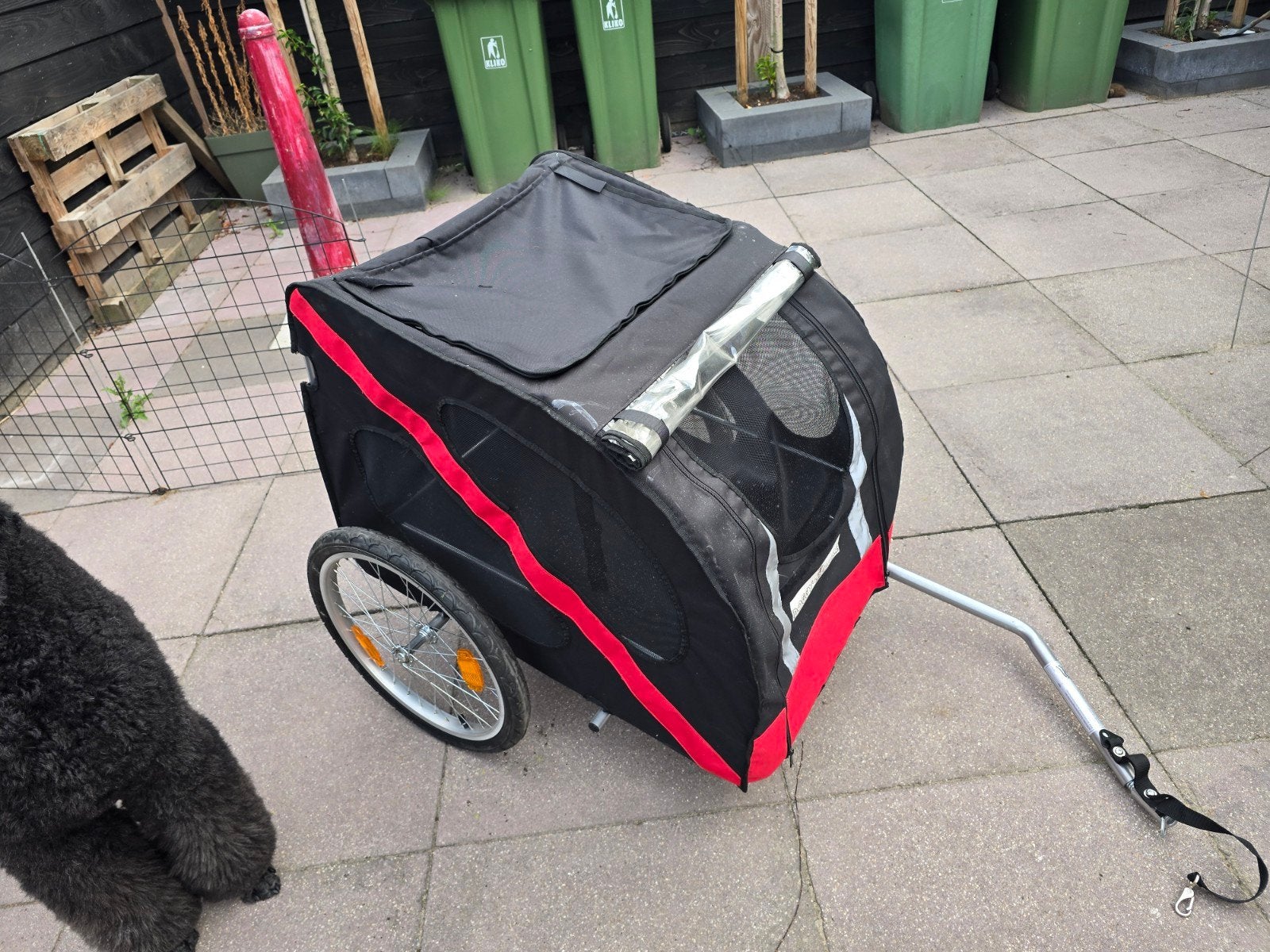 doggy ride deluxe fietskar, Fietsen en Brommers, Fietsaccessoires | Aanhangers en Karren, Ophalen, Opvouwbaar, Zo goed als nieuw