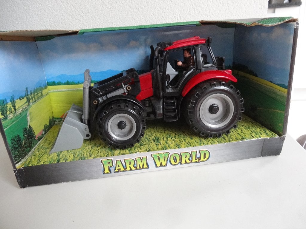 Farm World Tractor met voorlader - nieuw !, Ophalen of Verzenden, Zo goed als nieuw
