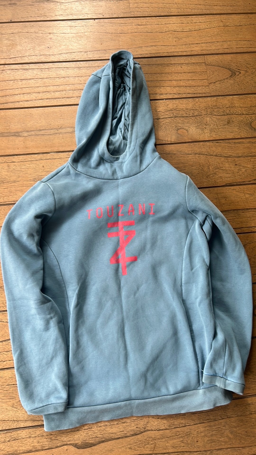 Touzani 176 hoodie trui blauw voetbal, Ophalen of Verzenden, Zo goed als nieuw, Jongen, Trui of Vest