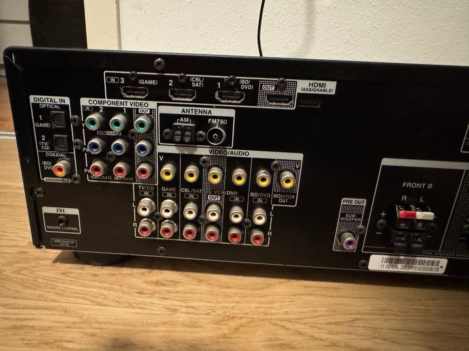 Onkyo TX-SR309 5.1 AV Receiver - Zwart, Audio, Tv en Foto, Versterkers en Receivers, Ophalen, Gebruikt, 60 tot 120 watt, Onkyo