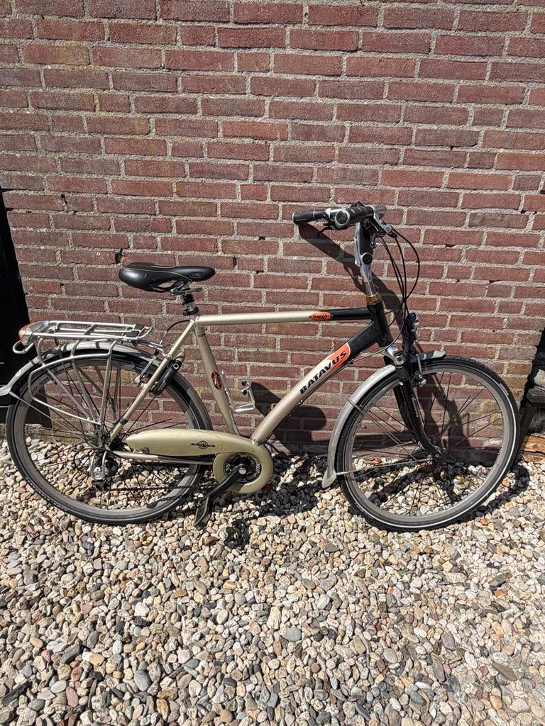 Batavus Heren fiets met versnellingen en bagagedrager, Ophalen, Gebruikt, Batavus, Versnellingen