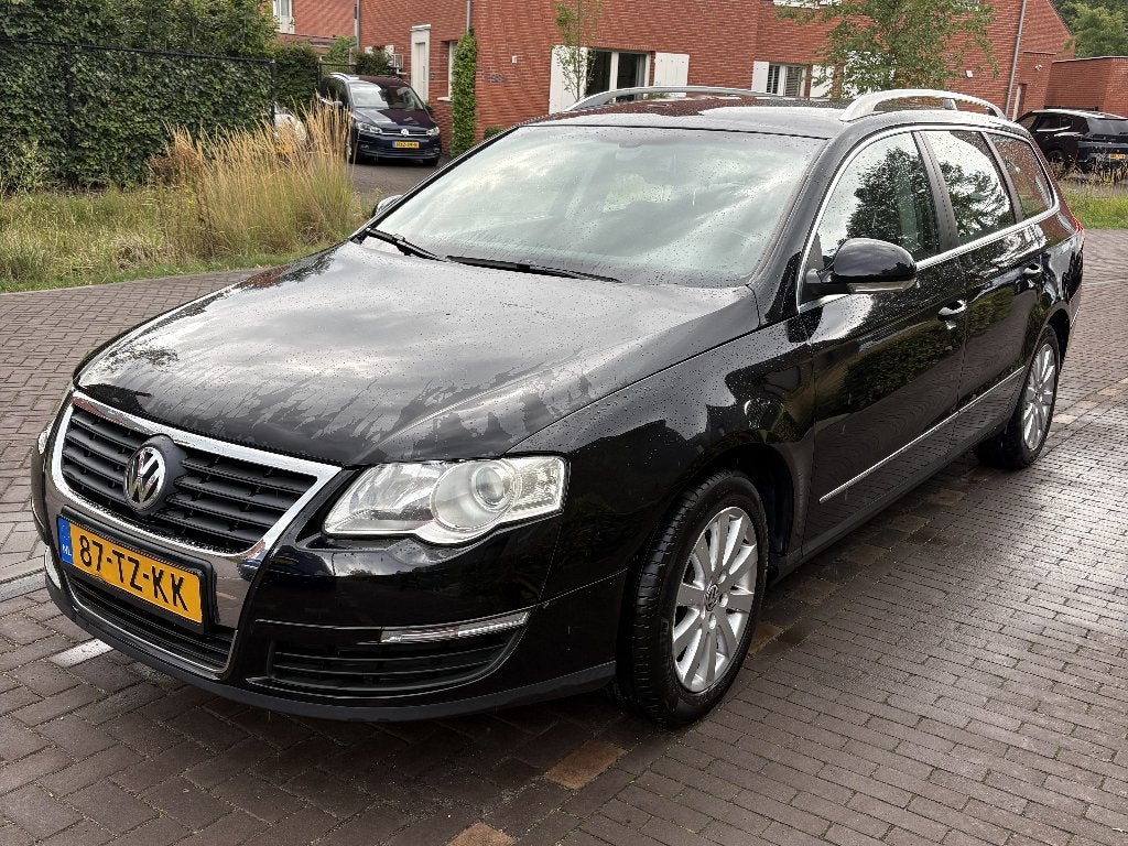 Volkswagen Passat Variant 2007 | APK juli | Cruis | Airco OK, Auto's, Zwart, 4 cilinders, Zwart, Origineel Nederlands