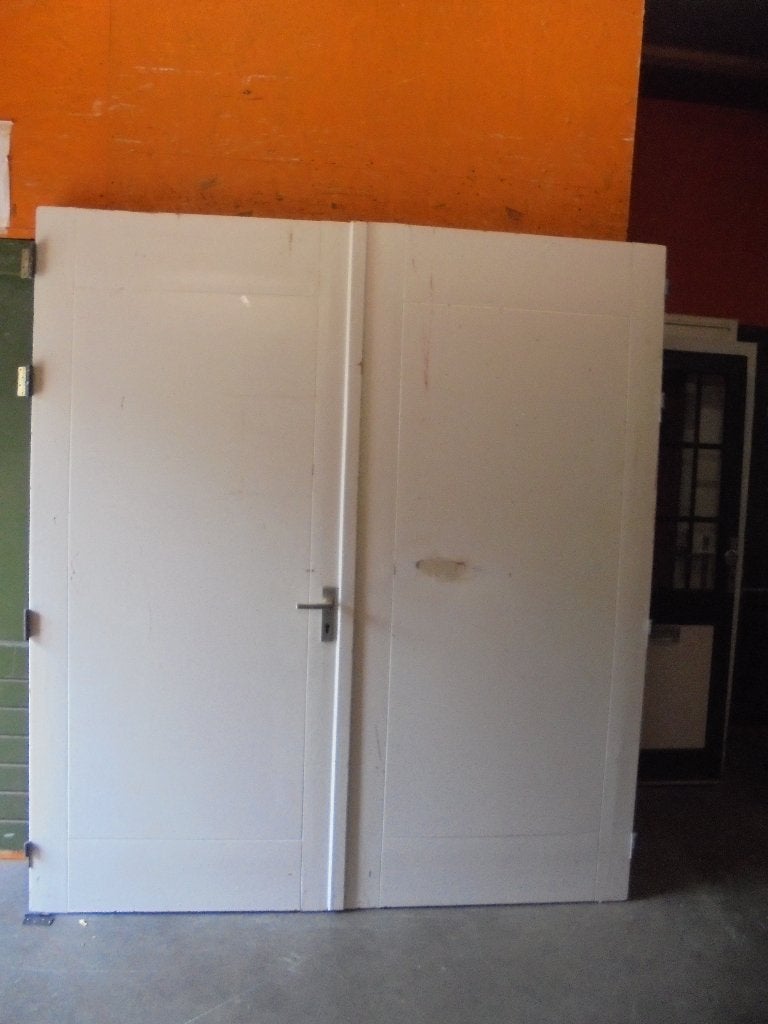 Openslaande garagedeuren, 203 x 226,5 (nr. GP1150A), Ophalen, Garagedeur, Zo goed als nieuw, Hout