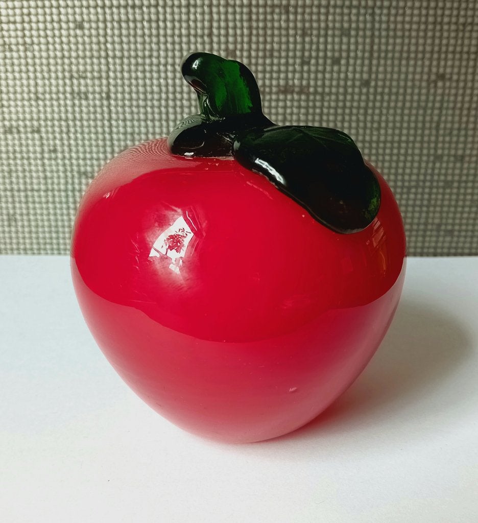 vintage rode glazen fruit, Verzenden