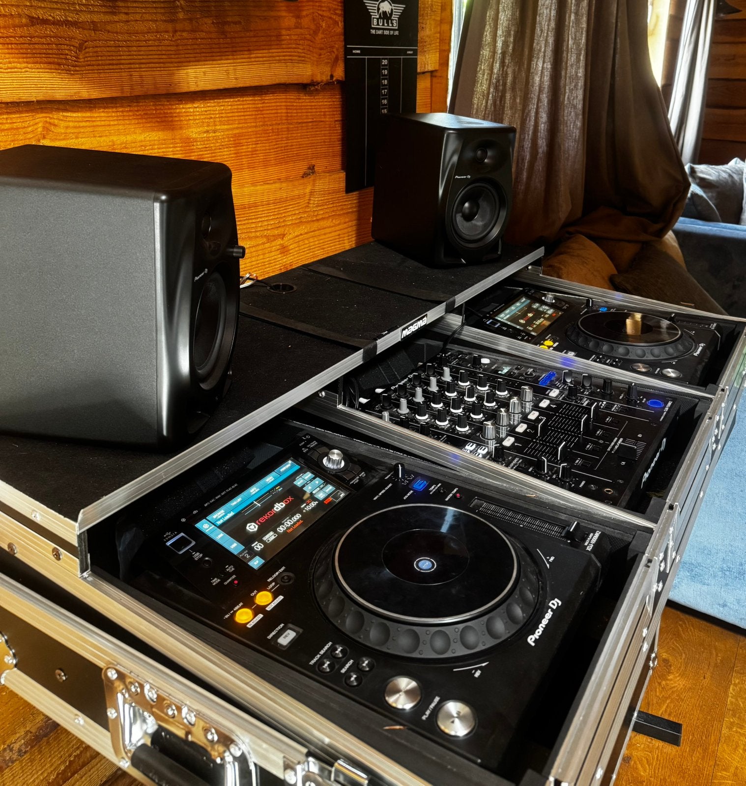Pioneer XDJ-1000MK2 + DJM-750MK2 + DM-50D – Complete DJ Set, Ophalen of Verzenden, Zo goed als nieuw, Pioneer